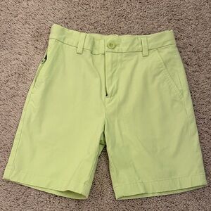 Vineyard Vines Boys Performance Shorts in neon yellow/green
